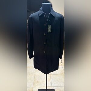 NWT Lauren Ralph Lauren
40R(Large) Tech Wool Black Coat